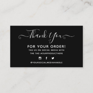 thank you elegant business card