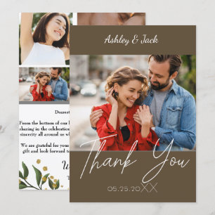 Thank you Elegant Chic Photo Invitation