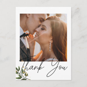  Thank you Elegant  Chic Photo  Postcard