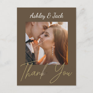  Thank you Elegant  Chic Photo  Postcard