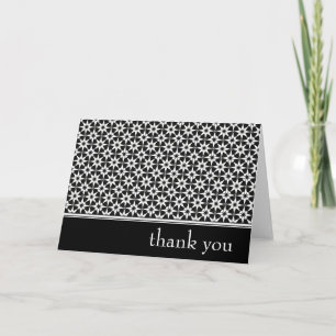 thank you : elegant floral : card