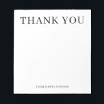 Thank You Elegant Simple Notepad<br><div class="desc">Elegant and simple notepad features bold serif font. Minimalist look perfect for business or personal notes.</div>