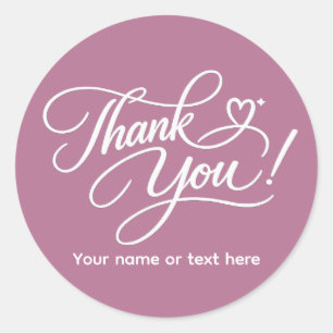 Thank You elegant sticker