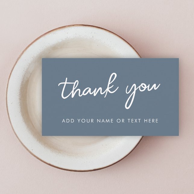 Thank you Enclosure Card | Minimal Blue Grey (Creator Uploaded)