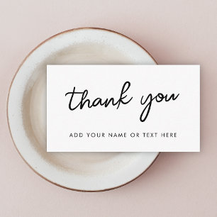 Thank You Enclosure Card Minimal White