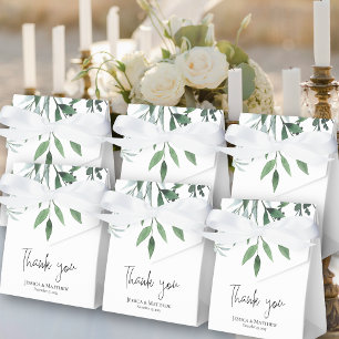 Thank You Eucalyptus Wedding Favour Box
