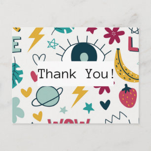 Thank You - eye design - anonymous pro Postcard