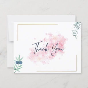 Thank you f postcard