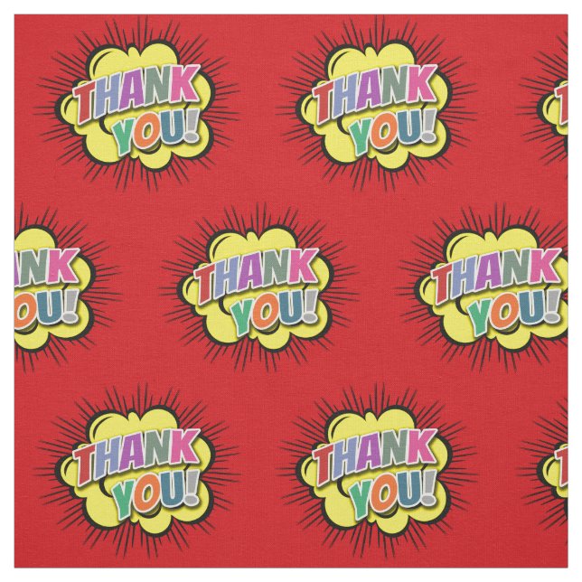 Thank You Fabric (Swatch)