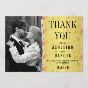 Thank You Fabulous Modern Hot Pink Flamingos