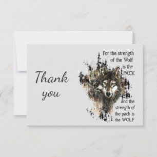 Thank You Family Wolf Quote