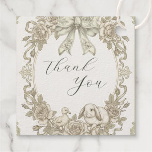  Thank You Favor Tag – Teddy Bear Baby Shower