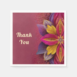 Thank you favor wedding gift bags napkin