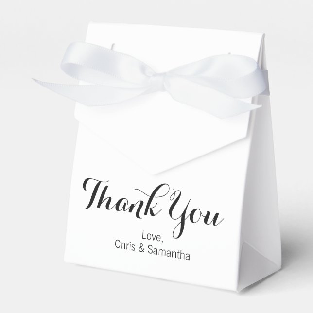 Thank You Favour Box - Wedding Favour Box (Front Side)