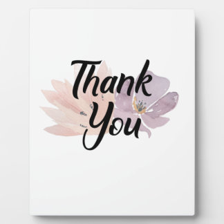 Thank You Favour Floral Plaque