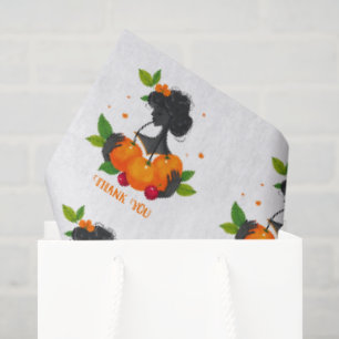 Thank You-Feminine Fruit Art Print – Citrus Girl Tissue Paper