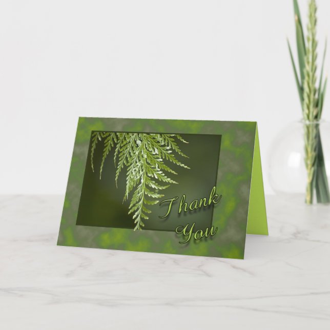 Thank You Fern Card (Front)