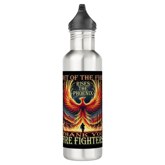 Thank You Fire Fighters 710 Ml Water Bottle (Right)