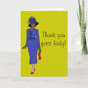 Thank you first lady card