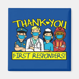 Thank You First Responders Magnet