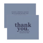 Thank you Flat Card | Minimal Blue and Navy