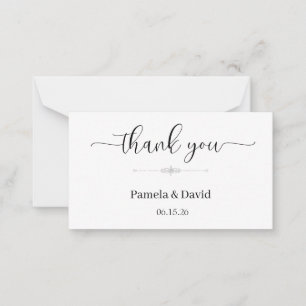 Thank You Flat Note Card