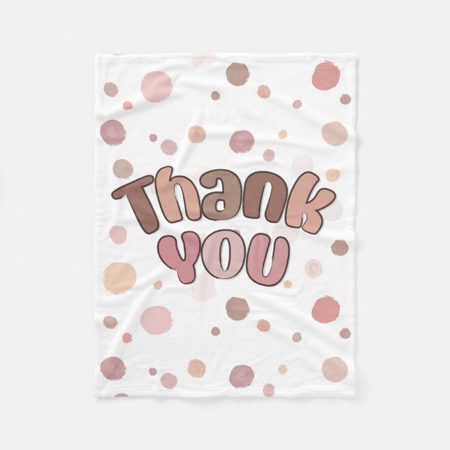 Thank you  fleece blanket (Front)