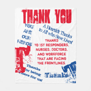 THANK YOU FLEECE BLANKET