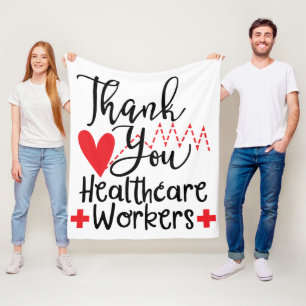 Thank You - Fleece Blanket, 50"x60" Blanket