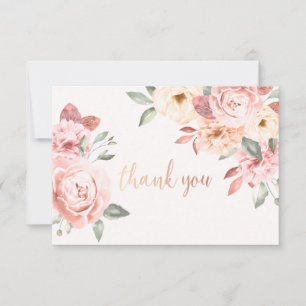 Thank You Floral Card