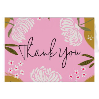 Thank You Floral Card | Elegant Flower Thank You 