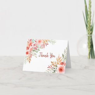 Thank You Floral Folded Card