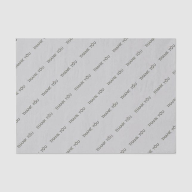 Thank You Floral Outlined Tissue Paper (Front)