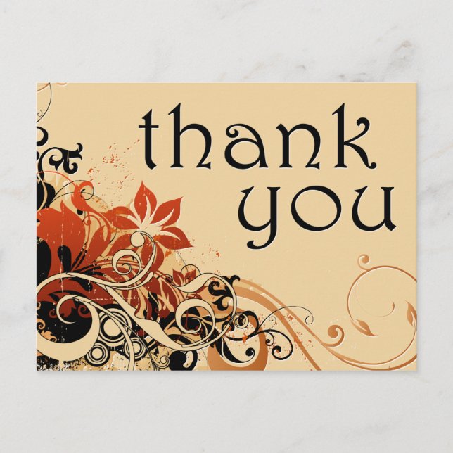 thank you : flower breeze : postcard (Front)