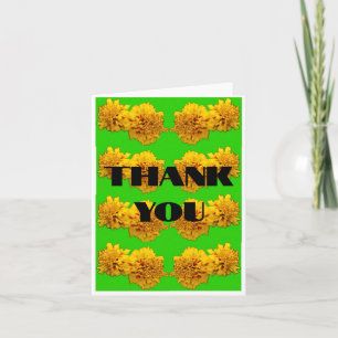 thank you flower card