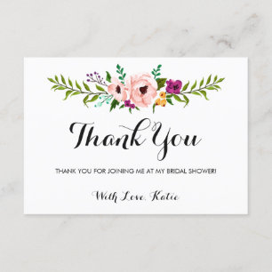 Thank You - Flower Crown Card