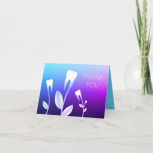 THANK YOU flowering teeth Card