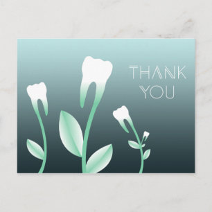 THANK YOU flowering teeth Postcard