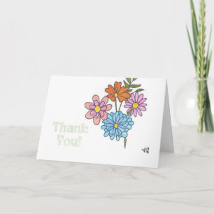 Thank You Flowers 1 Card