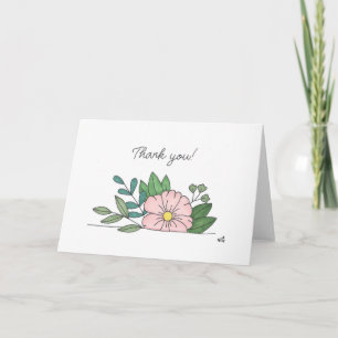 Thank You Flowers 7 Card