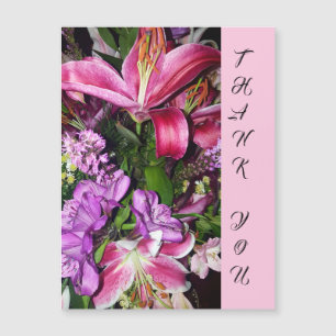 Thank You Flowers Magnetic Greeting Card