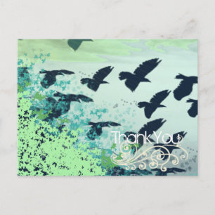 Thank You- Flying Birds - Postcard