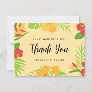 Thank you for all that you do postcard