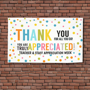 Thank you for all you do staff and teacher  Banner