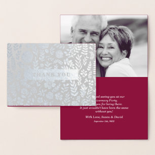 Thank You for Attending Anniversary Party Cards