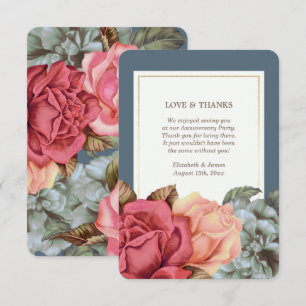 Thank You for Attending Anniversary Party Cards