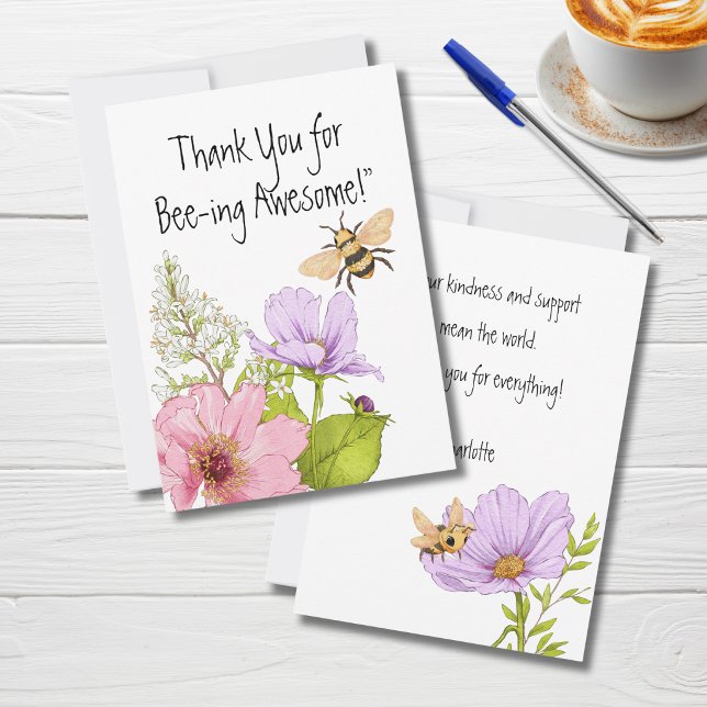 Thank You for Bee-ing Awesome Card (Creator Uploaded)