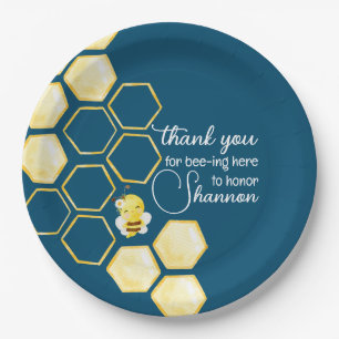 Thank You For Bee-ing Here Paper Plate