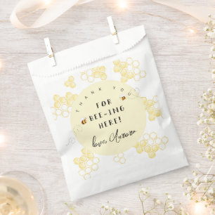 Thank you for beeing here bumble bee favour bag