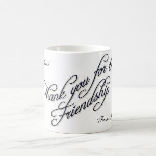 thank you for being a friend 2 coffee mug